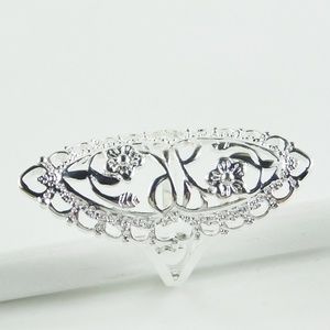 925 Sterling Silver Plated Carved ring Sz 9